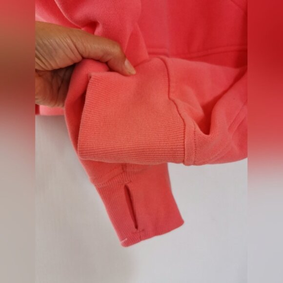 Lululemon Scuba Oversized HalfZip HoodieWarm Coral size ML - Picture 8 of 12